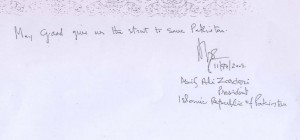 Zardari's Comments